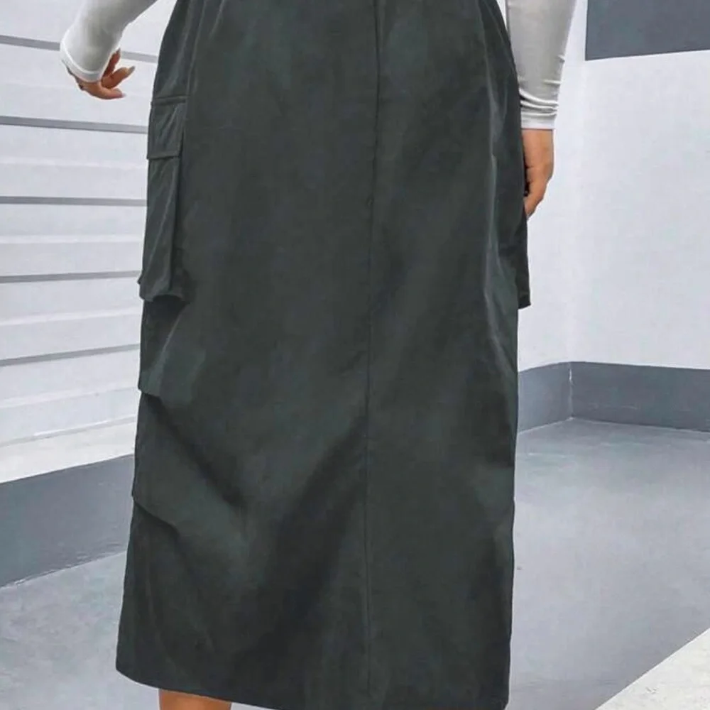 Elegant Dark Gray Women's Skirt - Picture 3 of 5